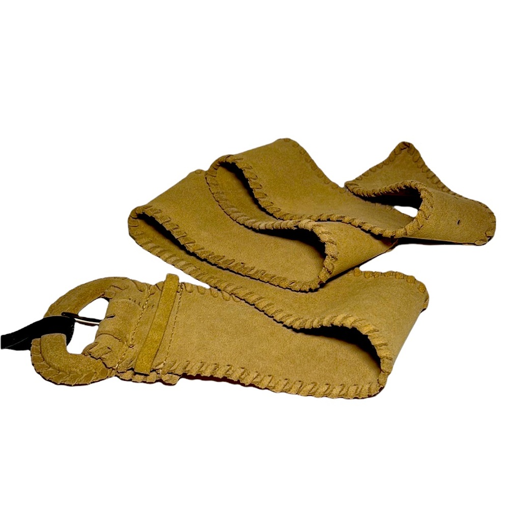 Another Line sueded leather belt XL